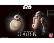 more-results: Model Kit Overview: This is the BB-8 and R2-D2 1/12 Plastic Model Kit by Bandai, a per