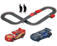 more-results: Cars Slot Car Set Overview: Race head-to-head with this high-speed, battery powered 1: