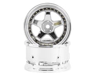 more-results: DS Racing Drift Element 5 Spoke Drift Wheels (Triple Chrome w/Gold Rivets) (2)