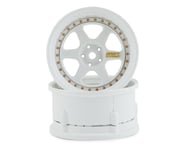 more-results: DS Racing Drift Element 6 Spoke Drift Wheels (Triple White w/Gold Rivets) (2)