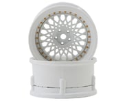 more-results: DS Racing Drift Element Mesh Drift Wheels (Triple White w/Gold Rivets) (2)