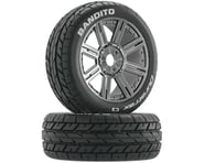 DuraTrax Bandito 1/8 Buggy PreMounted Tire w/ Spoke Wheels (Chrome) (2) (C3) | product-related
