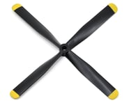 more-results: This is a replacement E-flite 9.8x6" 4-Blade Propeller. This prop is black with yellow