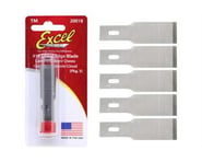 more-results: This is a pack of five Excel #18 Blade Chisel Replacement Blades. Features: Straight E