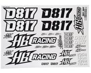 more-results: This is a replacement HB Racing D817 Sticker sheet.&nbsp; This product was added to ou