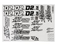 more-results: HB Racing D2 Evo Sticker Sheet. Package includes one decal sheet. This product was add