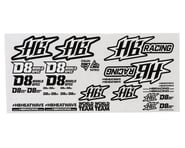more-results: Decals Overview: HB Racing D8 World Spec Decals Sheet. This replacement decals sheet i