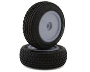 more-results: HackFab Losi Mini-B Blip Pre-Mounted Mini Front Oval Tires (Silver) (2) (Medium)