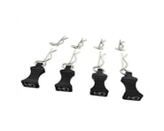 Hot Racing 1/10 Aluminum EZ Pulls w/Body Clips (Black) (4) | product-related