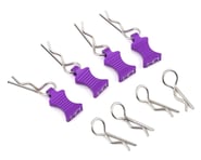 Hot Racing 1/10 Aluminum EZ Pulls w/Body Clips (Purple) (4) | product-also-purchased
