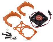 Hot Racing Traxxas Clip-On Two-Piece Motor Heat Sink w/Fan (Orange) | product-related