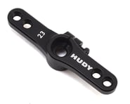 more-results: The Hudy Aluminum Clamping Offset 2 Hole Servo Horn is a CNC-machined throttle servo h