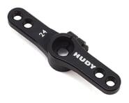 more-results: The Hudy Aluminum Clamping Offset 2 Hole Servo Horn is a CNC-machined throttle servo h