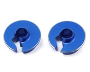 JConcepts Fin Aluminum 0mm Off-Set Shock Spring Cup (Blue) (2) | product-related