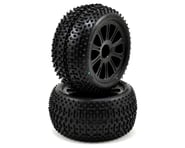 JConcepts 1/16 E-Revo Pre-Mounted Goose Bumps w/Rulux Wheels (2) (Black) | product-related