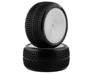 JConcepts Twin Pins 2.2" Pre-Mounted Rear Buggy Carpet Tires (White) (2) (Pink) | product-also-purchased
