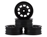 JConcepts 9 Shot 2.2 Dirt Oval Front Wheels (Black) (4) (B6.1/XB2/RB7/YZ2) | product-related