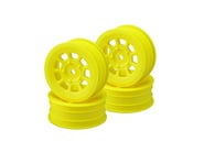 JConcepts 9 Shot 2.2 Dirt Oval Front Wheels (Yellow) (4) (B6.1/XB2/RB7/YZ2) | product-related