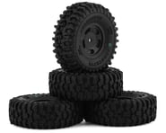 more-results: JConcepts SCX24 1.0" Tusk Pre-Mounted Tires w/Glide 5 Wheels (4) (Black) (Green)