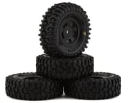 JConcepts SCX24 1.0" Tusk Pre-Mounted Tires w/Glide 5 Wheels (4) (Black) (Gold) | product-also-purchased