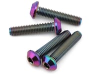 more-results: J&T Bearing Co. Flat Top Titanium Screw Pack (Oil Slick) (4) (14mm)