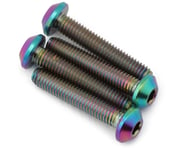 more-results: J&T Bearing Co. Flat Top Titanium Screw Pack (Oil Slick) (4) (16mm)