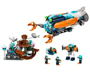 more-results: Set Overview Dive into an underwater adventure with the Lego City Deep-Sea Explorer Su