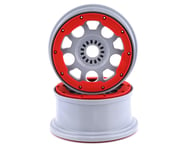 Losi DBXL-E 2.0 1/5 Scale Beadlock Wheels (Silver/Red) (2) w/24mm Hex | product-also-purchased