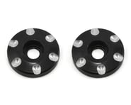 more-results: M2C Flat 1/8 Wing Buttons are made from 6061 aluminum and anodized black, with engrave