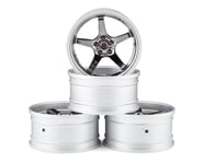 MST GT Wheel Set (Matte Silver/Black Chrome) (4) (Offset Changeable) | product-related