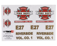 more-results: The MyTrickRC Fire Truck Decal Set gives thin red line enthusiasts a legit option to b