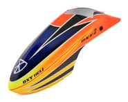 more-results: A replacement Oxy Heli Oxy 2 Fiberglass Canopy painted in the classic Orange, Yellow, 