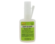 more-results: This is a 1oz bottle of&nbsp;Pacer Technology&nbsp;Zap-A-Gap Medium CA+ Glue. Features