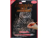 more-results: This is a Tiger & Cubs Copper Foil Engraving Art from Royal & Langnickel. Suitable for