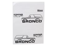 more-results: RC4WD CChand Traxxas TRX-4 Ford Bronco Ranger XLT Body Decals. These "type B" decals a