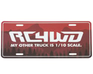 more-results: RC4WD "My Other Truck" License Plate (1/1 Scale) Overview: RC4WD "My Other Truck" 1/1 