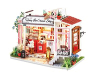 more-results: Rolife Honey Ice-cream Shop 3D Wooden Miniature Dollhouse Indulge in the charm of the 