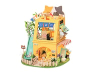 more-results: Robotime Rolife Cat House 3D Wooden DIY Miniature Dollhouse Kit