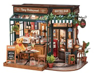 more-results: Model Kit Overview: The Rolife Tipsy Restaurant DIY Miniature House DG167 invites you 