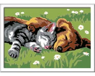 more-results: Paint By Numbers Overview: This is the CreArt Sleeping Cat and Dog Paint By Numbers fr