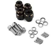 more-results: Samix Multi Crawler Extended Heavy Brass Wheel Hex Adapters (4) (Black)