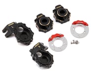 Samix Traxxas TRX-4 Brass Steering Knuckle, Portal Cover & Scale Brake Rotor Set | product-related
