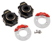 Samix Traxxas TRX-4 Brass Portal Cover & Scale Brake Rotor Set | product-related