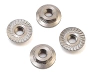 more-results: This is a pack of four optional Schumacher M4 Titanium Low Profile Serrated Wheel Nuts