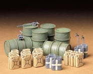 more-results: Model Kit Overview: Tamiya 1/35 German Fuel Drum and Jerry Can Plastic Model Set. Raw 