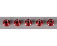 more-results: Tamiya 4mm Flange Locknut (5) (Red)