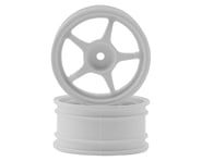 more-results: Tamiya 5-Spoke 1/10 On-Road Wheels w/Wheel Nuts (White) (2)