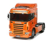 more-results: This is a Tamiya 1/14 Scale Orange Edition Scania R470 Highline Semi. The ABS plastic 