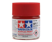 more-results: This Tamiya 23ml XF-7 Flat Red Acrylic Paint is made from water-soluble acrylic resins