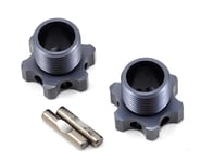Tekno RC Aluminum 17mm Lightened Hex Wheel Hub Set (Gun Metal) (2) (+1mm Offset) | product-related